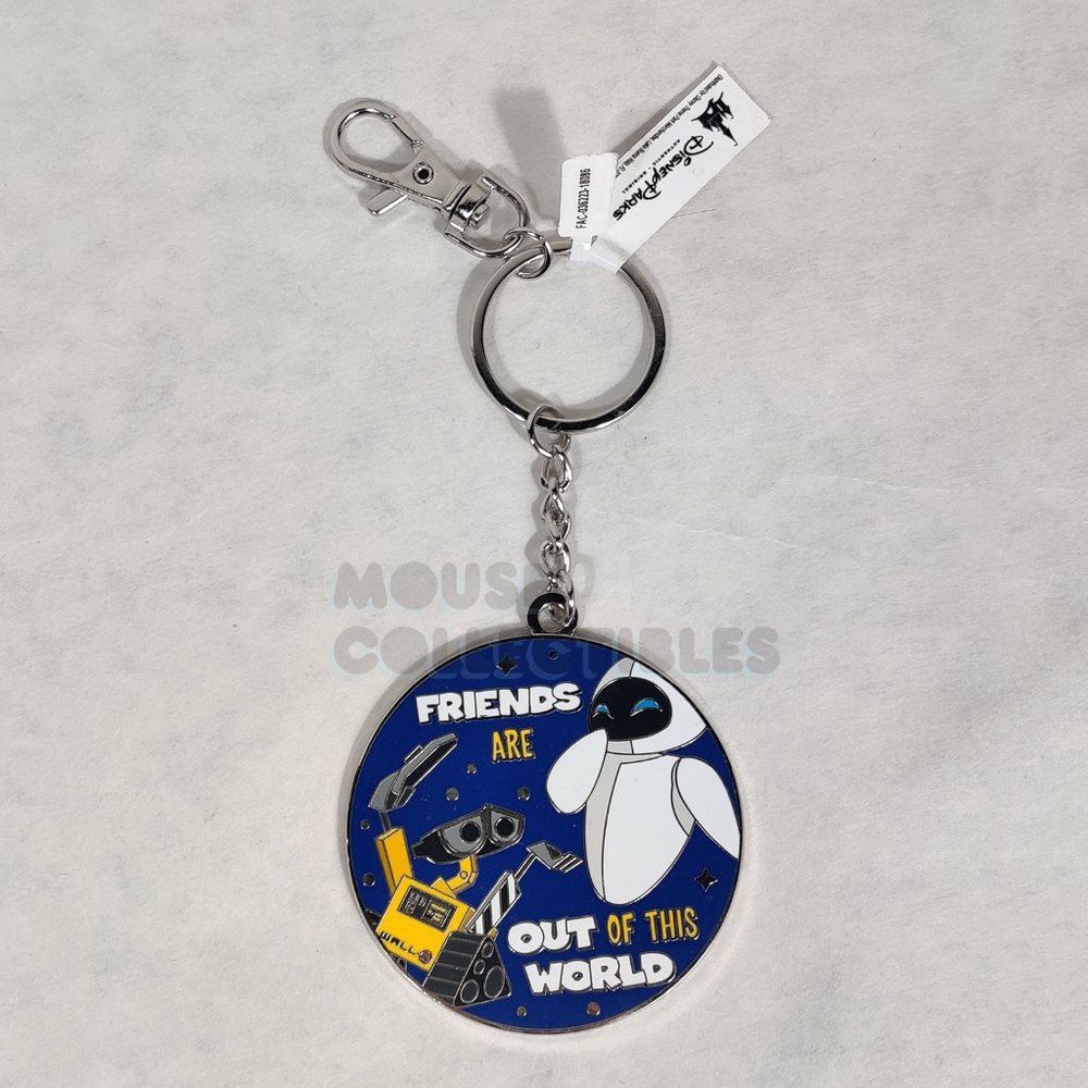 Disney Parks Pixar Fest Wall-E Keychain Eve Friends Disneyland 2018 Robots
